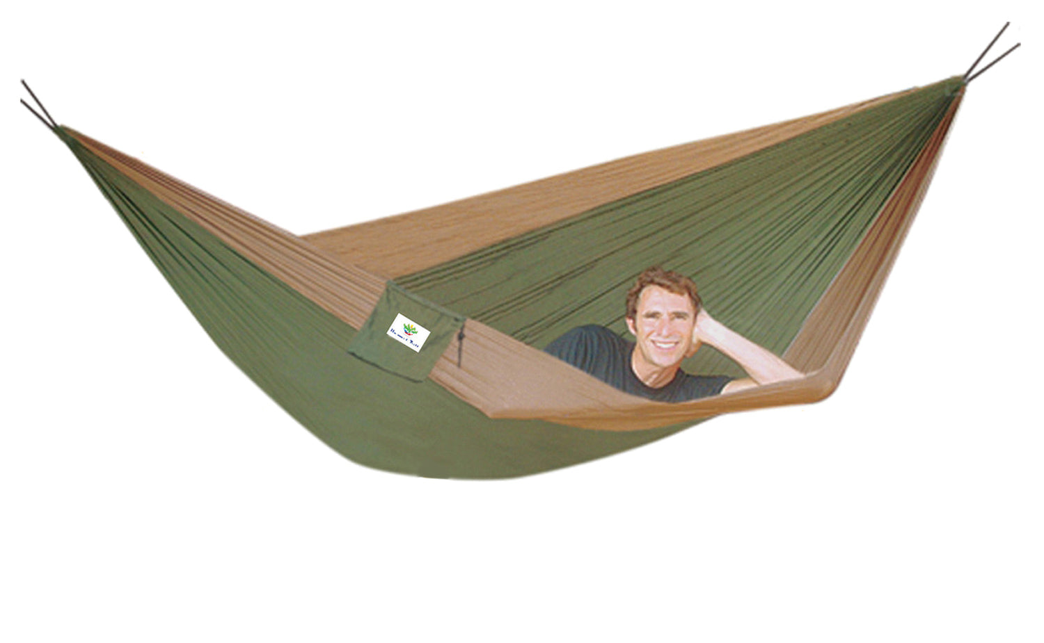 Hammock Bliss Double Tan/Green