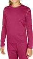 Hot Chillys Bi-Ply Crew Kids Cranberry Sm - Durable Thermal Base Layer for Children