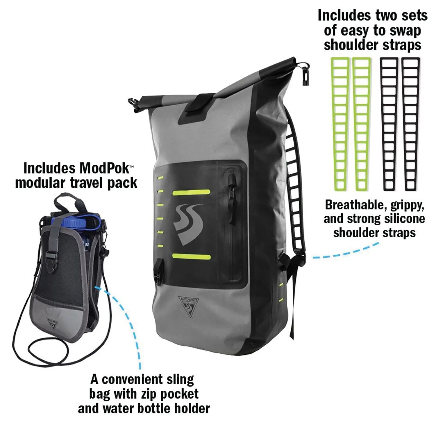Locodry Fordr Pack Gry/Blk