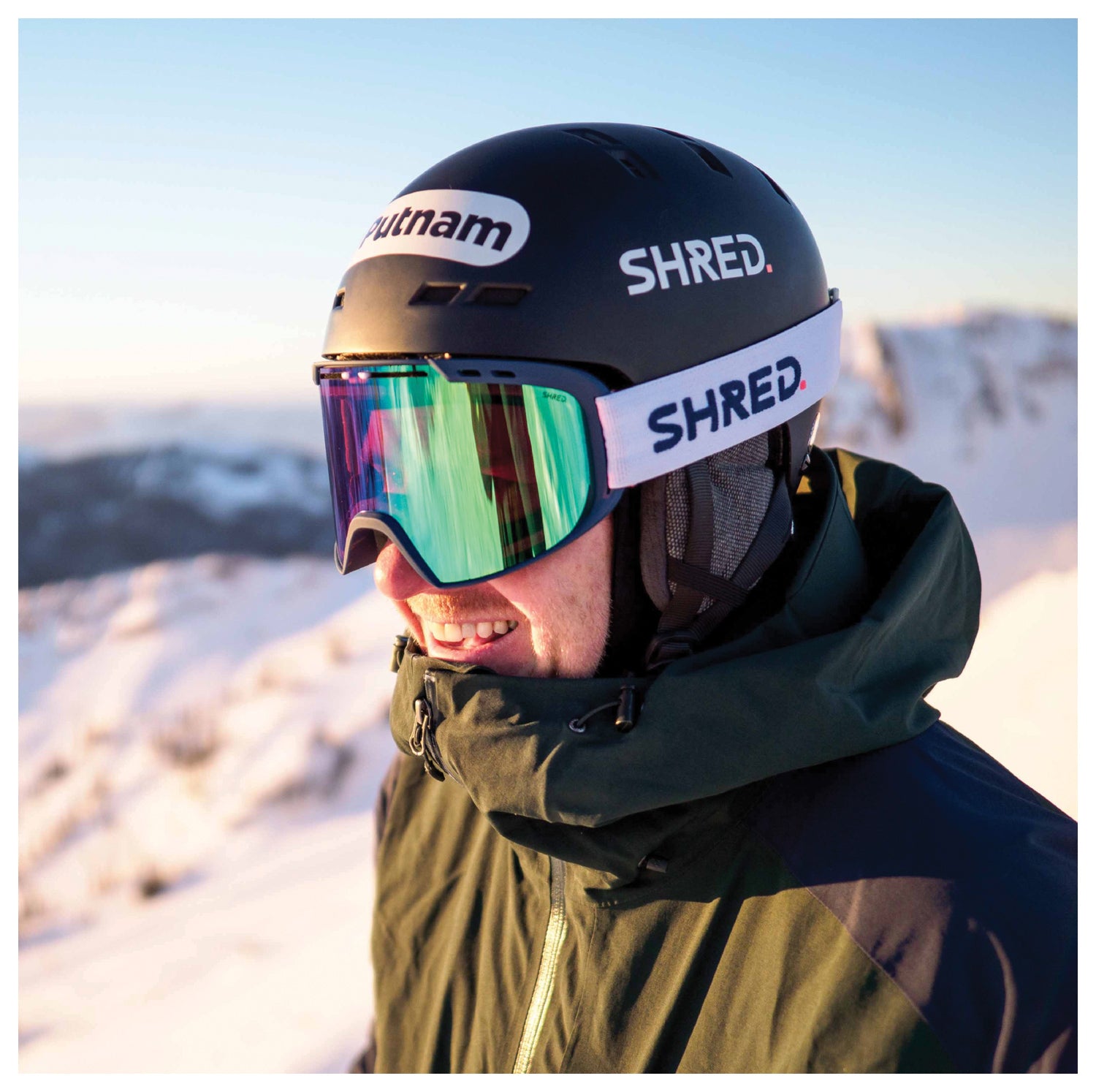 SHRED OPTICS Totality Noshock Black Small - Lightweight Performance Ski Goggles