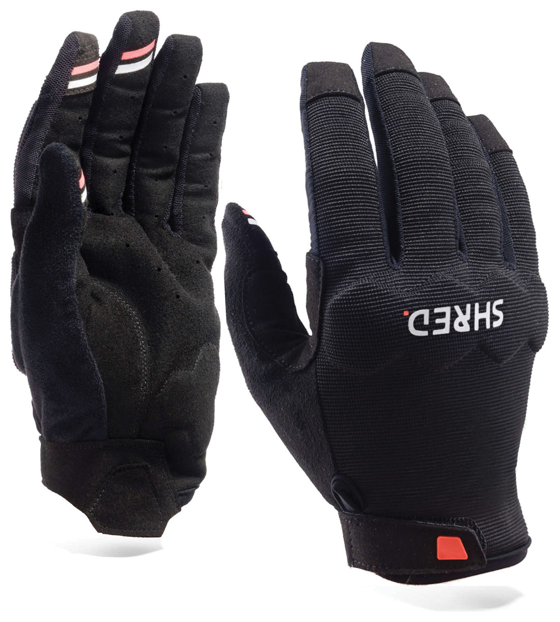 SHRED OPTICS Lite Gloves Black Medium - Lightweight and Comfortable for Cycling and Outdoor Activities
