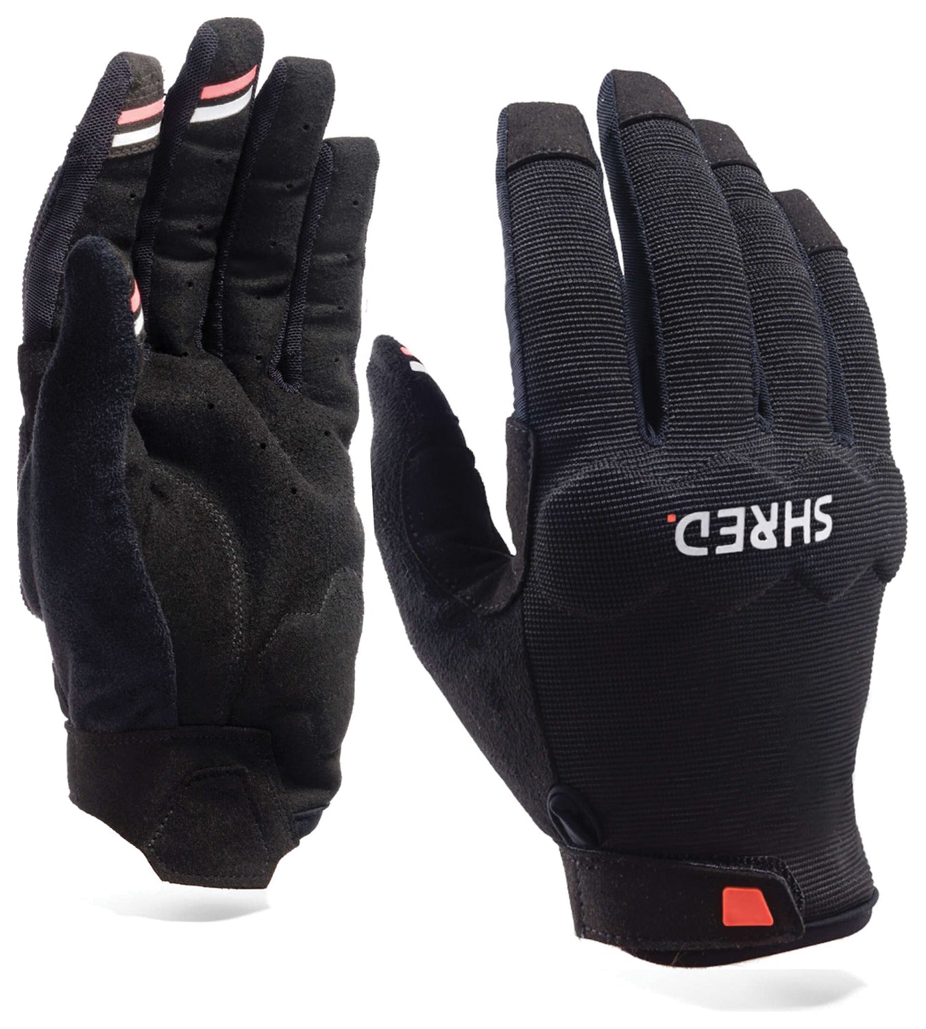SHRED OPTICS Lite Gloves Black Medium - Lightweight and Comfortable for Cycling and Outdoor Activities