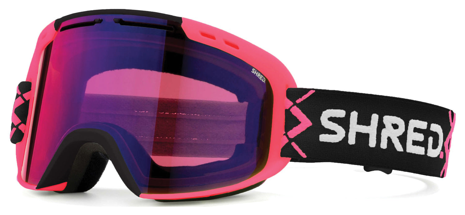 SHRED OPTICS Amazify Black and Pink Cable Blast Sunglasses