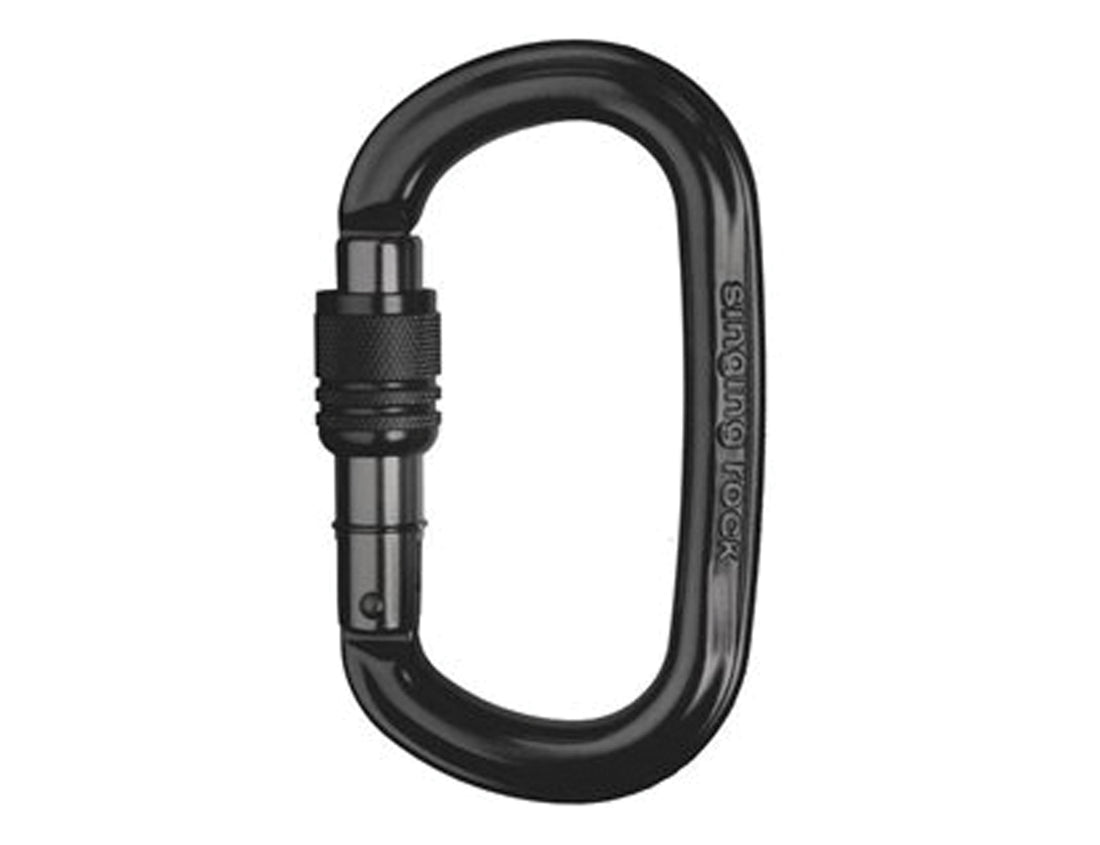 SINGING ROCK Ozone Screwgate Sg Black - Reliable Safety Carabiner