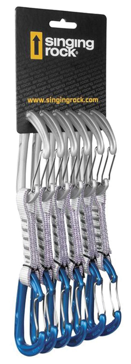 SINGING ROCK Colt 16 Quickdraw Wire 6 Pack - Durable and Lightweight Climbing Gear