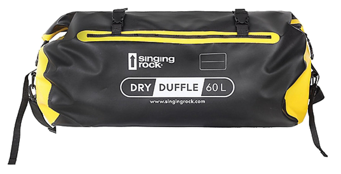 SINGING ROCK Dry Duffle 60L Black/Yellow - Versatile Travel Companion