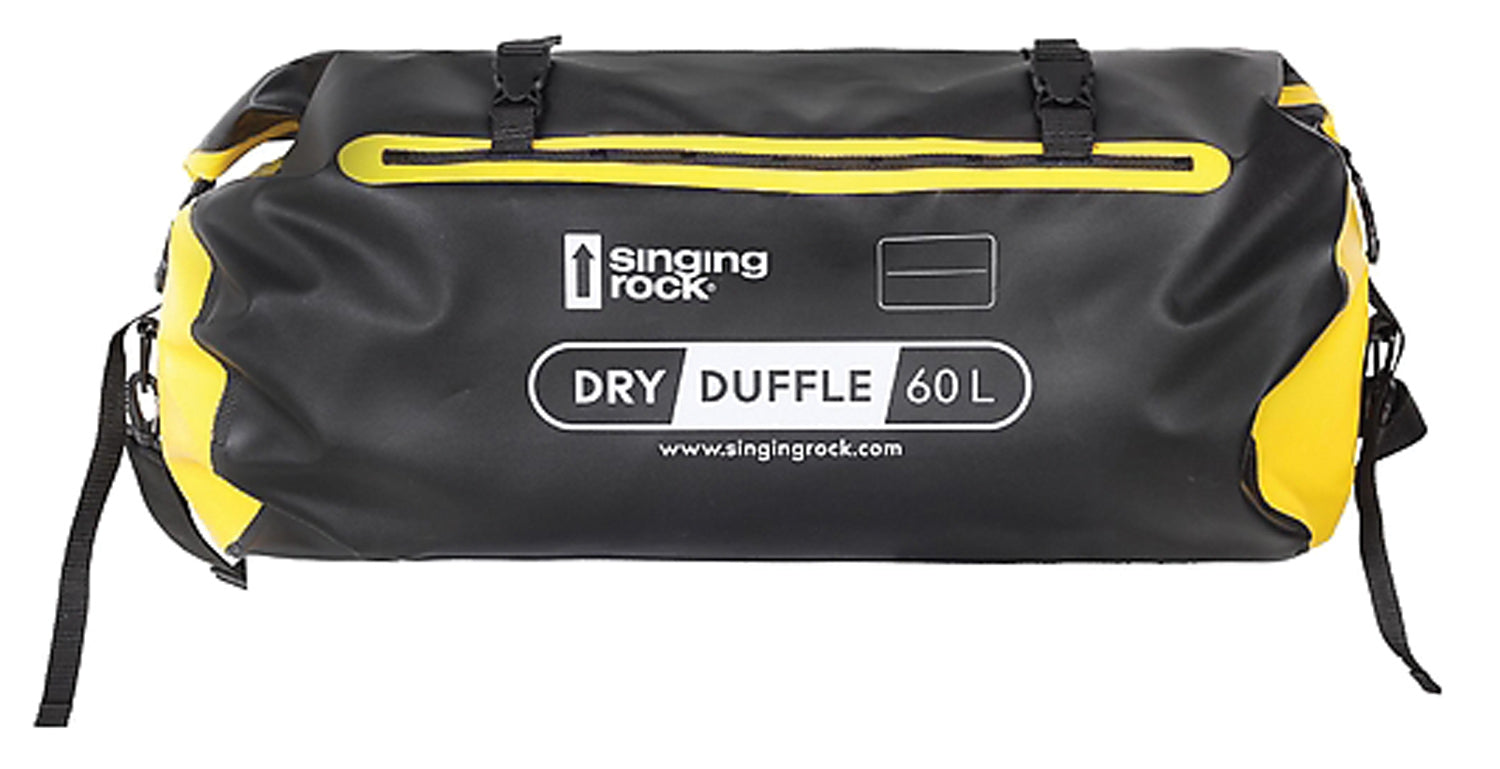 SINGING ROCK Dry Duffle 60L Black/Yellow - Versatile Travel Companion
