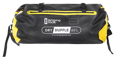 SINGING ROCK Dry Duffle 60L Black/Yellow - Versatile Travel Companion