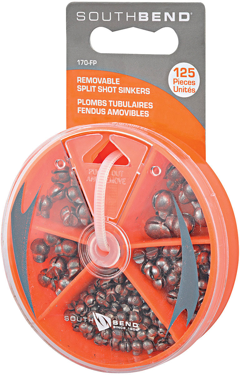 South Bend Split Shot Assorted Removable Large - Perfect for Fishing Enthusiasts