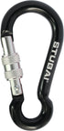 Stubai Minikarabiner Screw Gate Black - Compact and Secure Carabiner for Climbing and Outdoor Activities