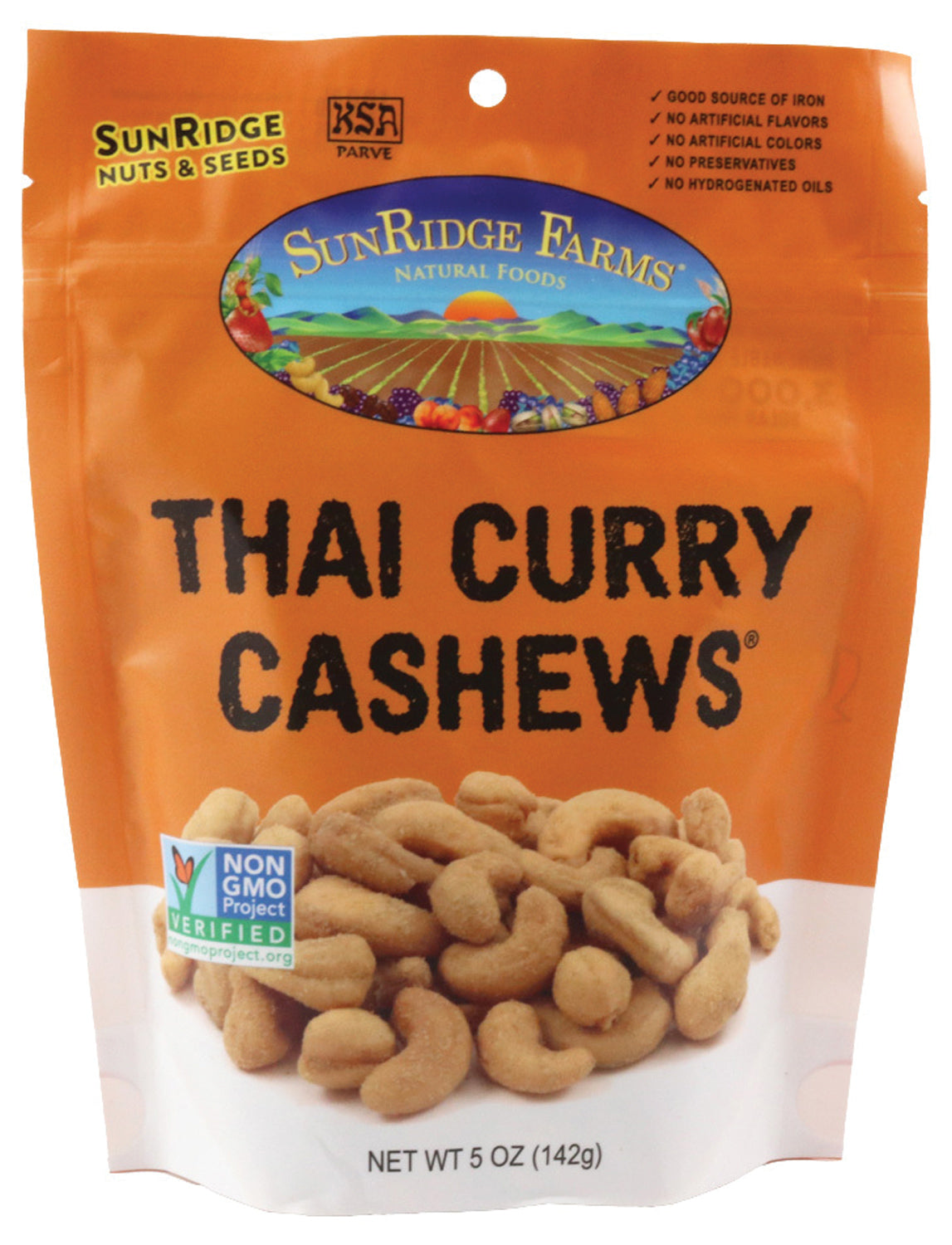 Sunridge Farms Cashews Thai Curry 5 Oz - Flavorful Snack