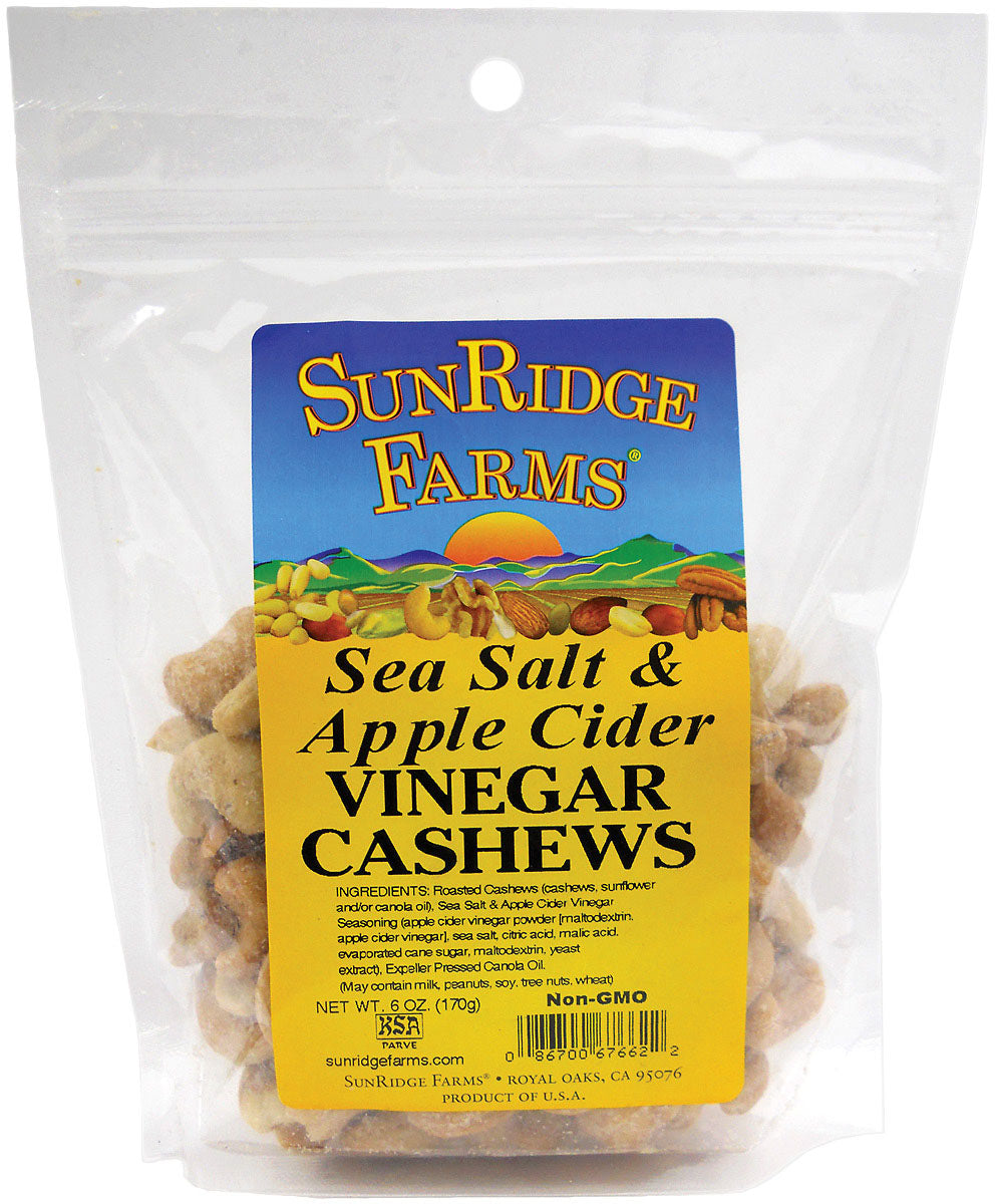 Sunridge Farms Cashews with Sea Salt and Apple Vinegar - Delicious Snack Option