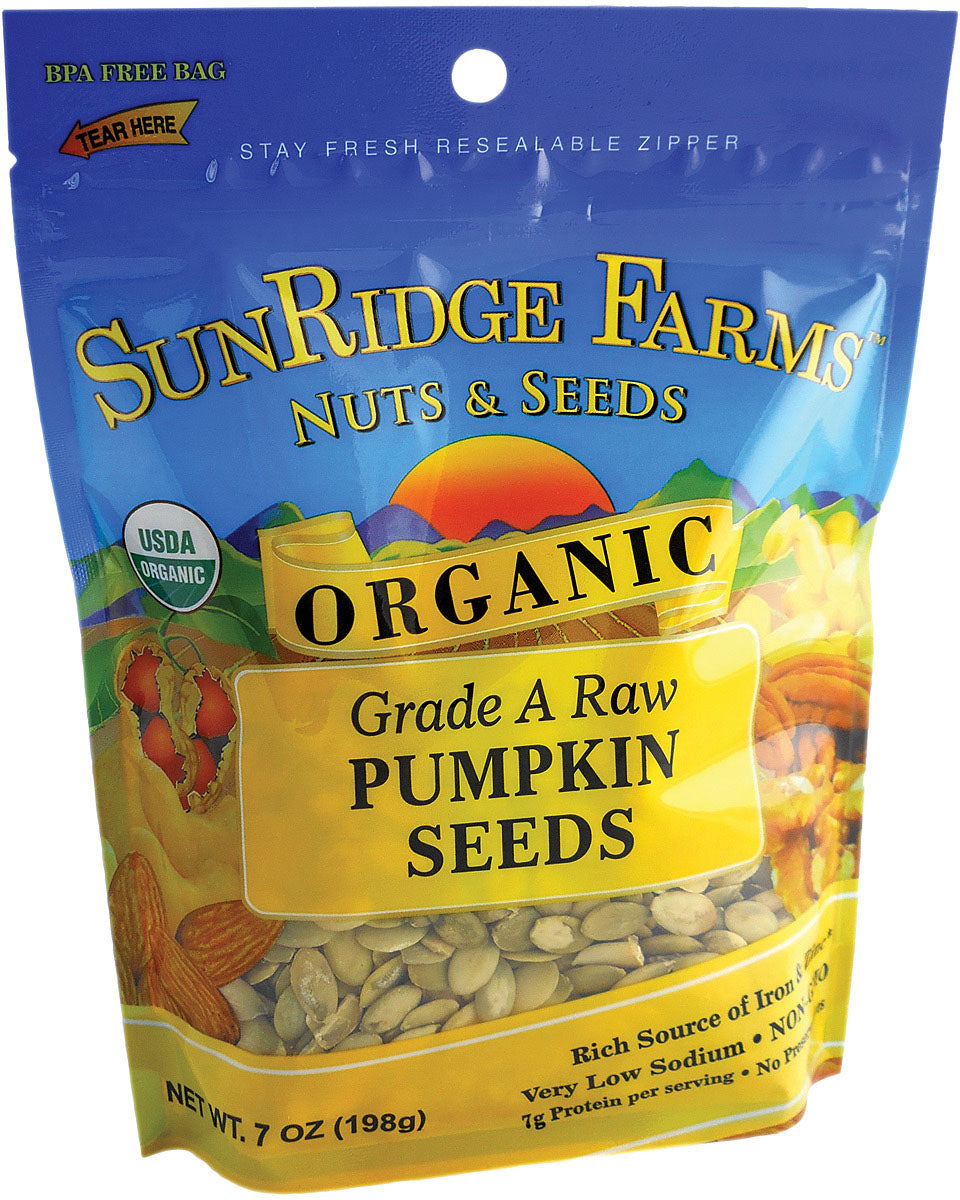 SUNRIDGE FARMS Organic Pumpkin Seeds - Healthy Snack Alternative