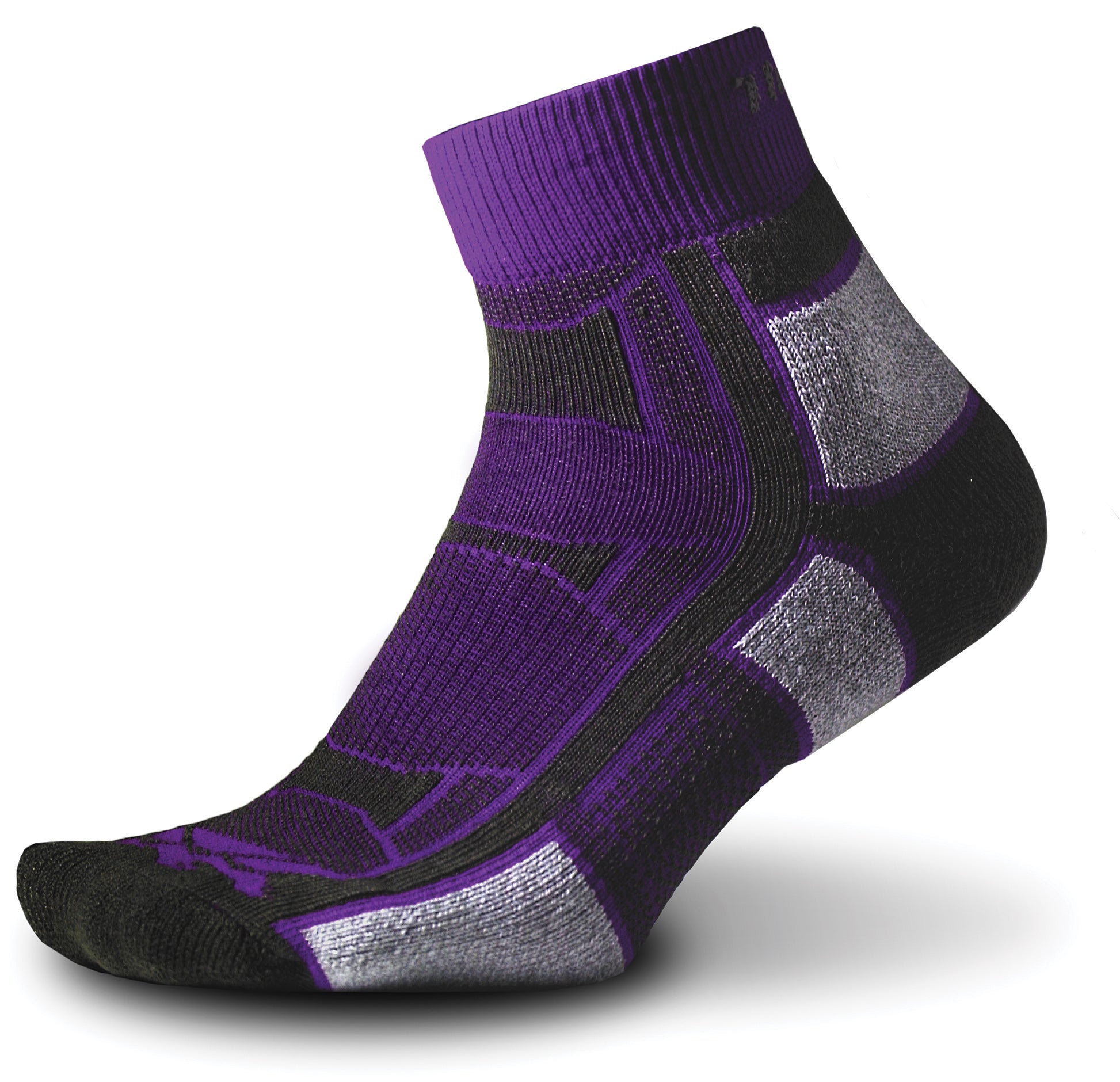 THORLO Outdoor Athlete Lightweight Quarter Pair in Purple - Size X Small