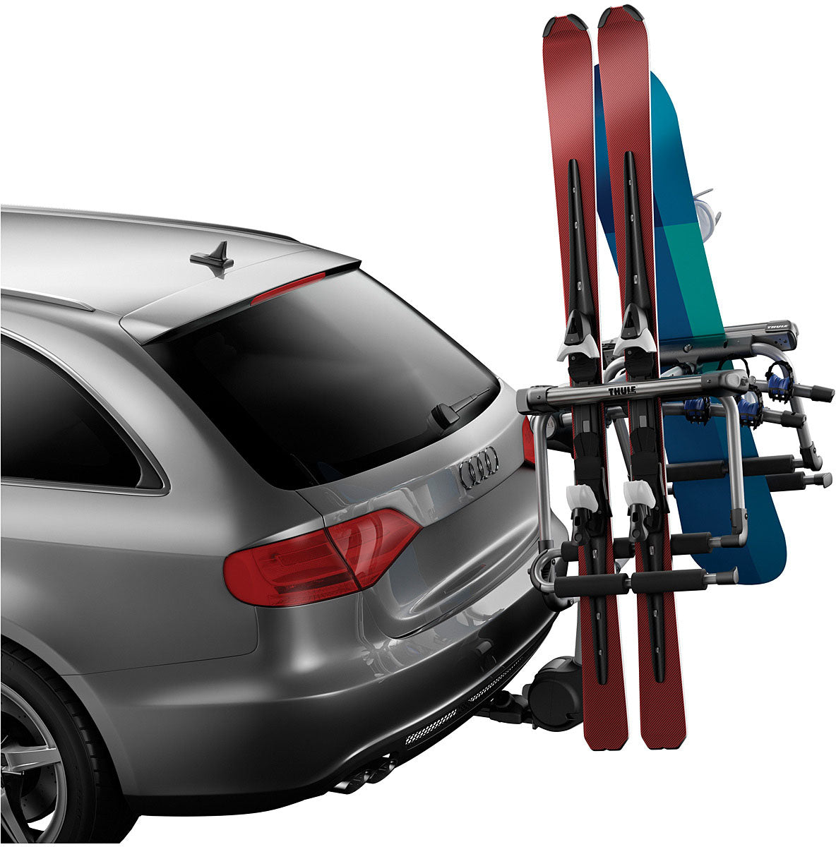 Thule Tram Hitch Ski Carrier for Secure Roof Storage