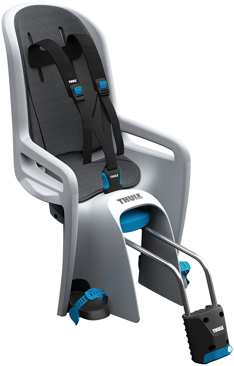 Thule RideAlong Bike Seat in Light Gray - Child Bike Seat with Safety Features