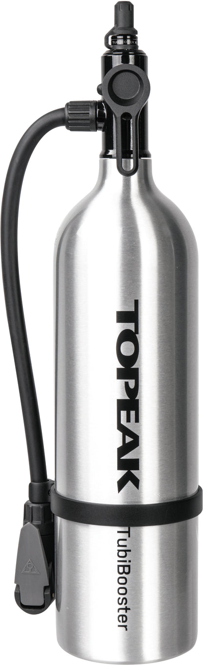 Topeak Tubibooster X Air Pump - High-Performance Bicycle Tire Inflator