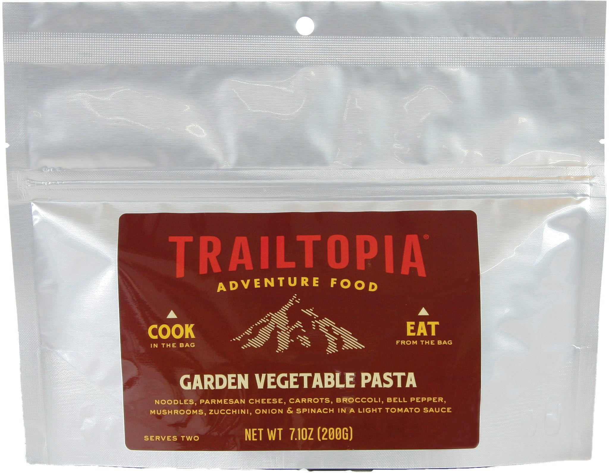 TRAILTOPIA Garden Vegetable Pasta - Healthy and Delicious Snack for Active Lifestyles