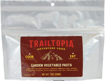 TRAILTOPIA Garden Vegetable Pasta - Healthy and Delicious Snack for Active Lifestyles