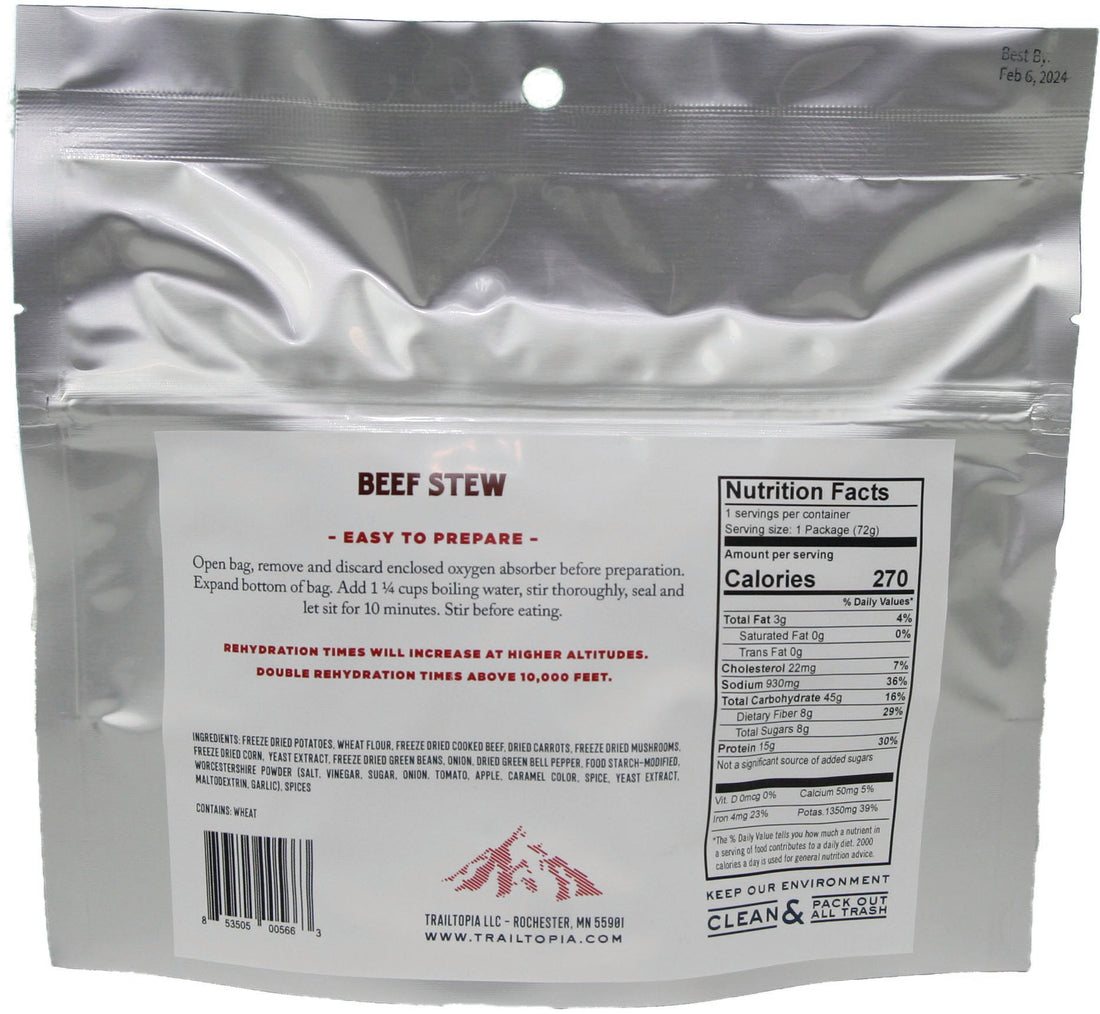 Beef Stew Single Srv