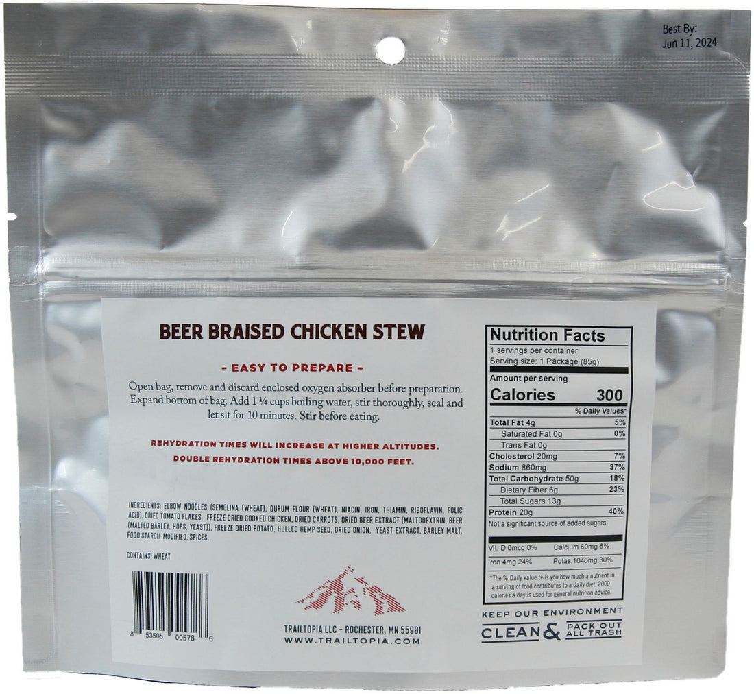 Beer Chicken Stew Single Srv