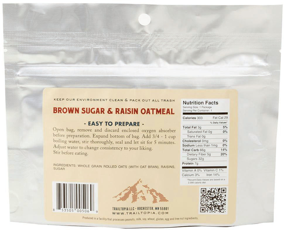 Brown Sugar Raisin Oatmeal