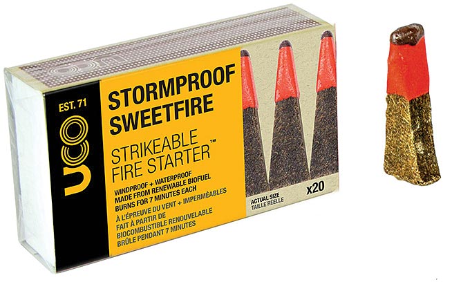UCO Stormproof Sweetfire 20-Pack Firestarters for Reliable Ignition