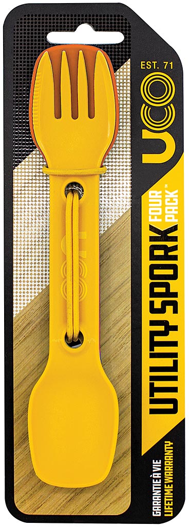UCO Utility S PO Rk 4 Pack Classic - Compact Portable Camping Utensils
