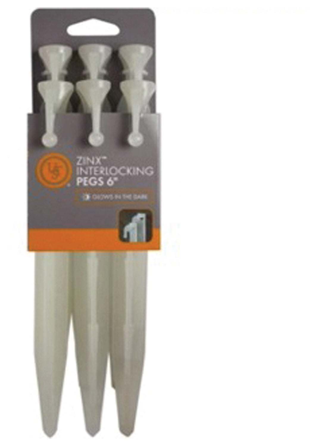 Zin X Tent Peg 9"   6 Pk