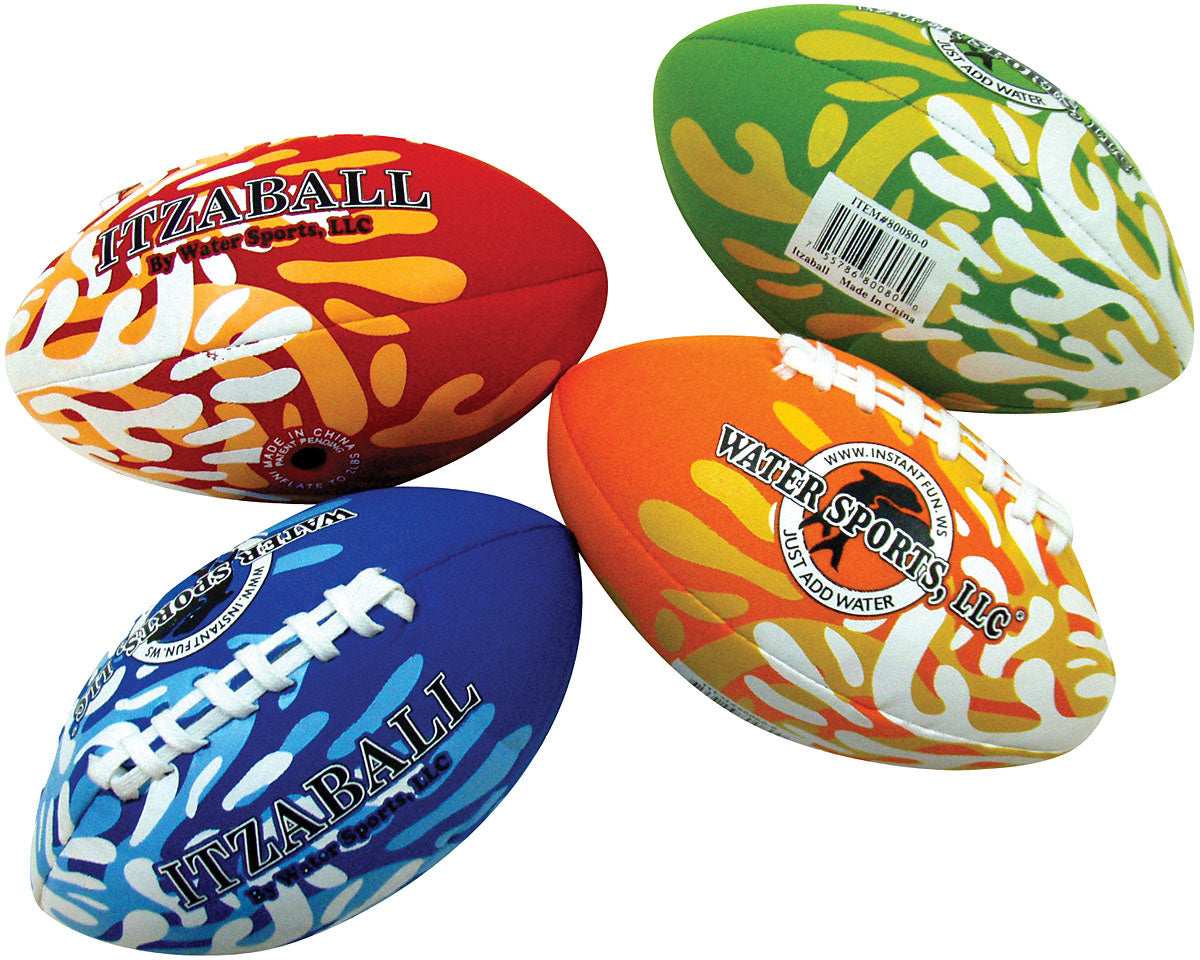 WATER SPORTS Itzaball Football - Durable Inflatable Fun for All Ages