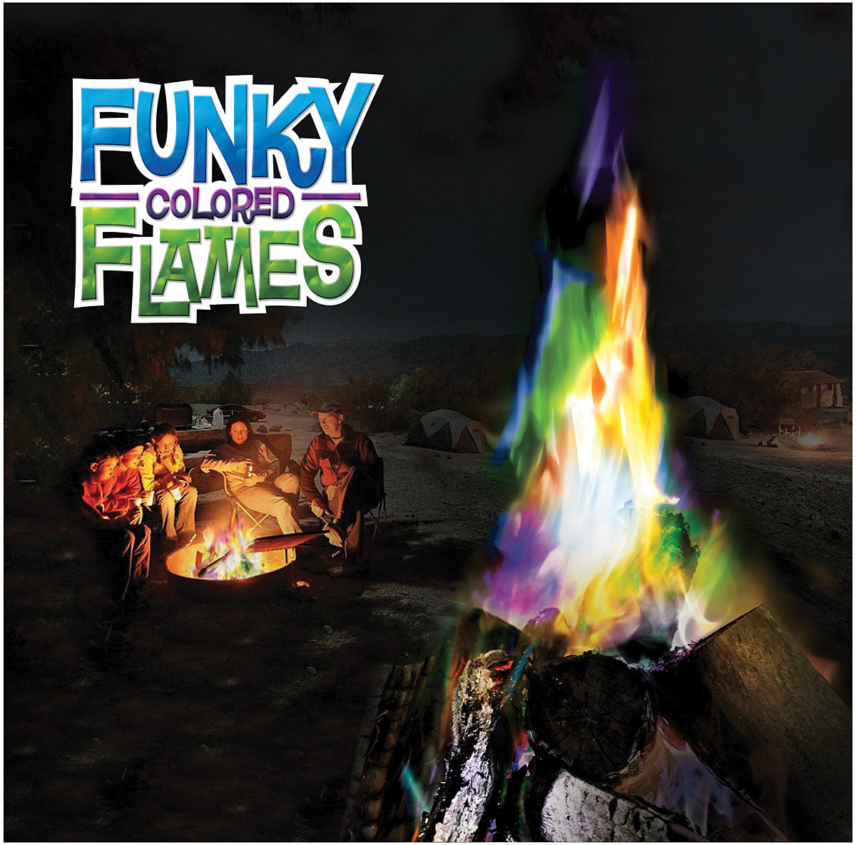 Funky Colored Flames 3 Pk