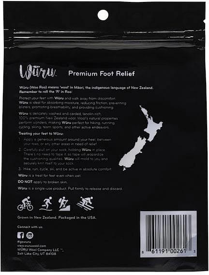 WURU WOOL Natural Blister Prevent - Comfort and Protection for Your Feet