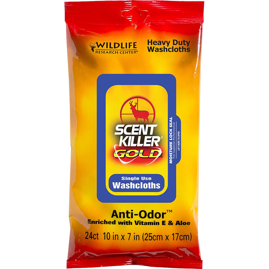 Wildlife Research Scent Killer Gold HD Washcloths - 12 Pack