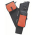 Neet NT-2100 Leather Target Quiver - Black with Orange Pockets for Right Hand