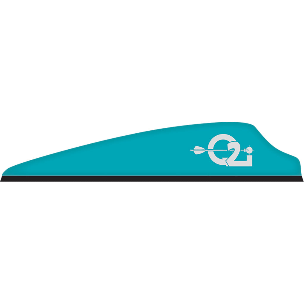 Q2i Fusion X-II Vanes Teal 3" - 100 Pack