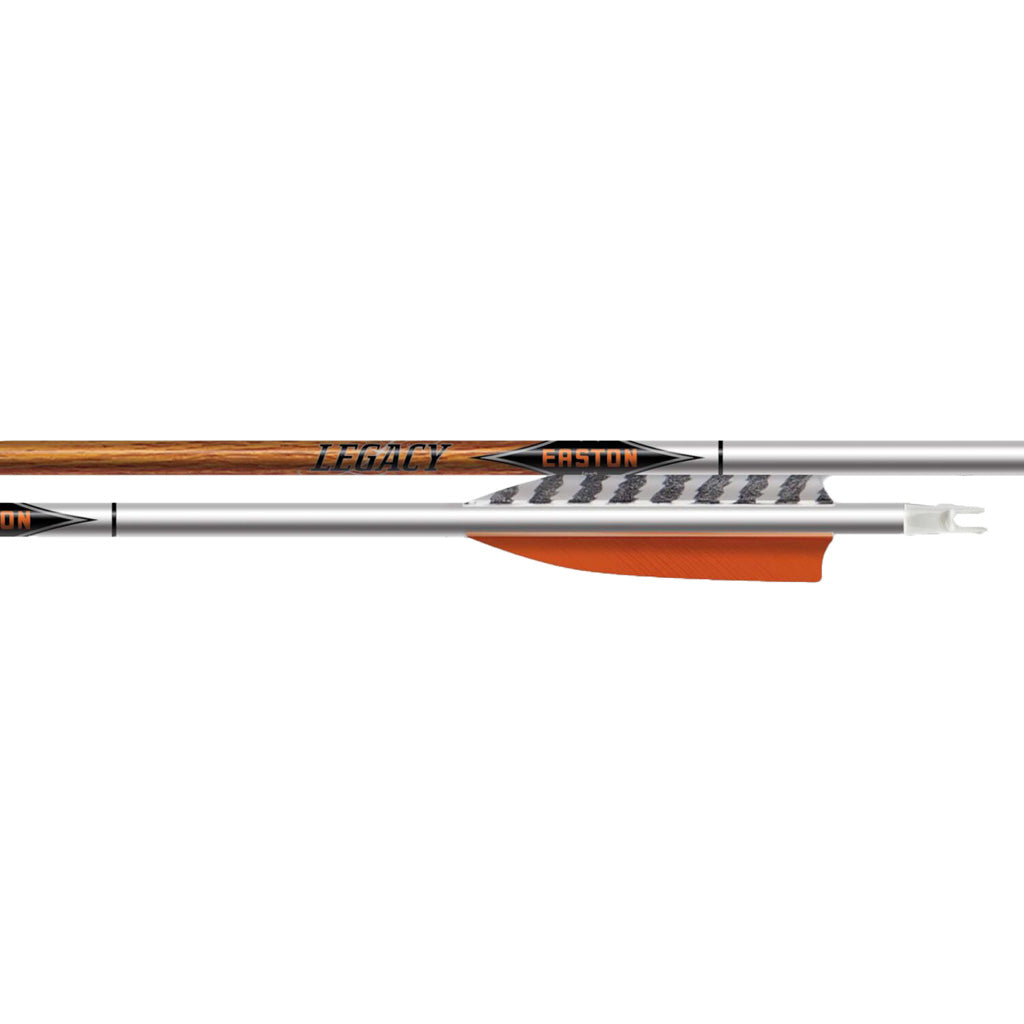 Easton Carbon Legacy 5mm Arrows 4 in. Helical Feathers 600 6 pk.