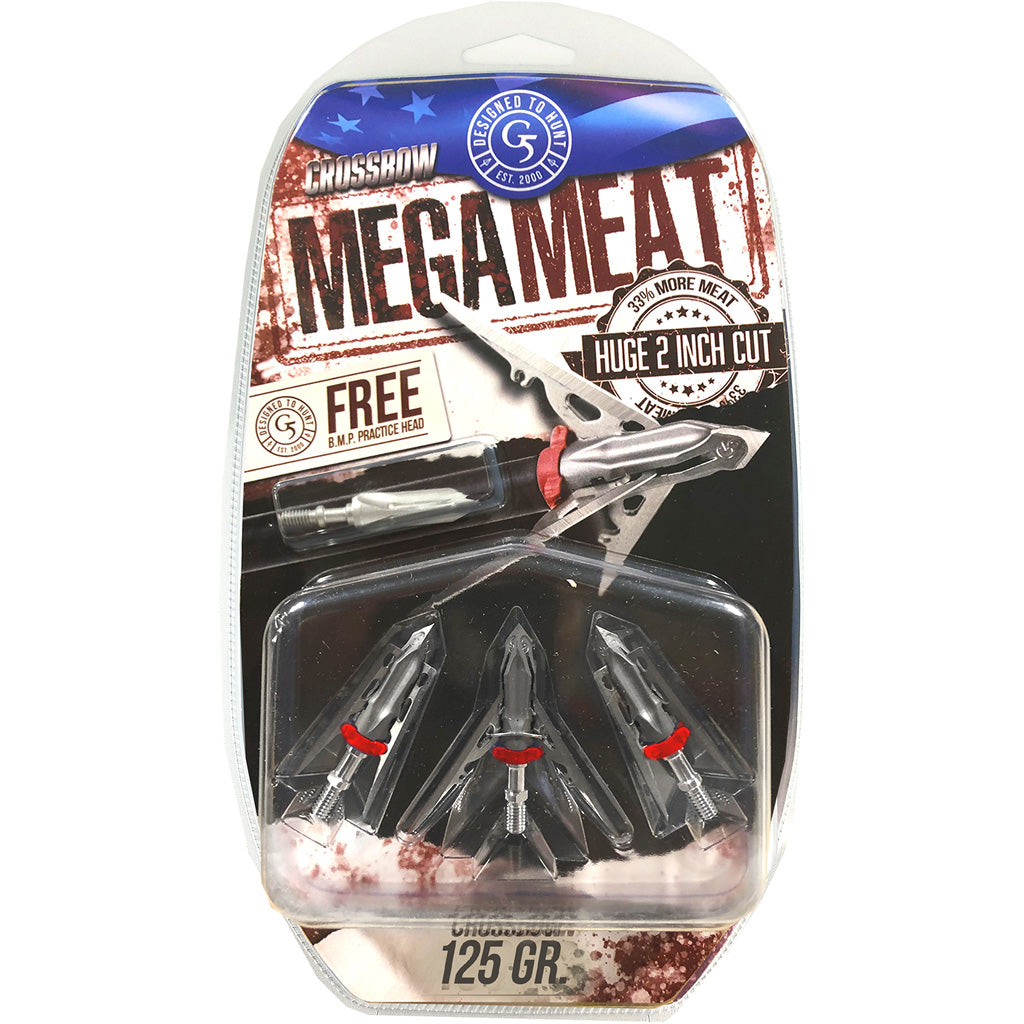 G5 Outdoors Mega Meat Crossbow Broadheads 125 Gr 3 Pack