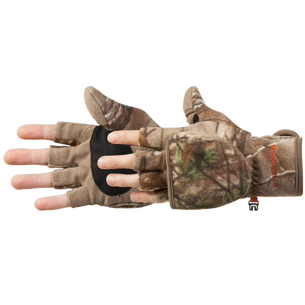Manzella Bowhunter Convertible Glove/Mitten Large Realtree Edge