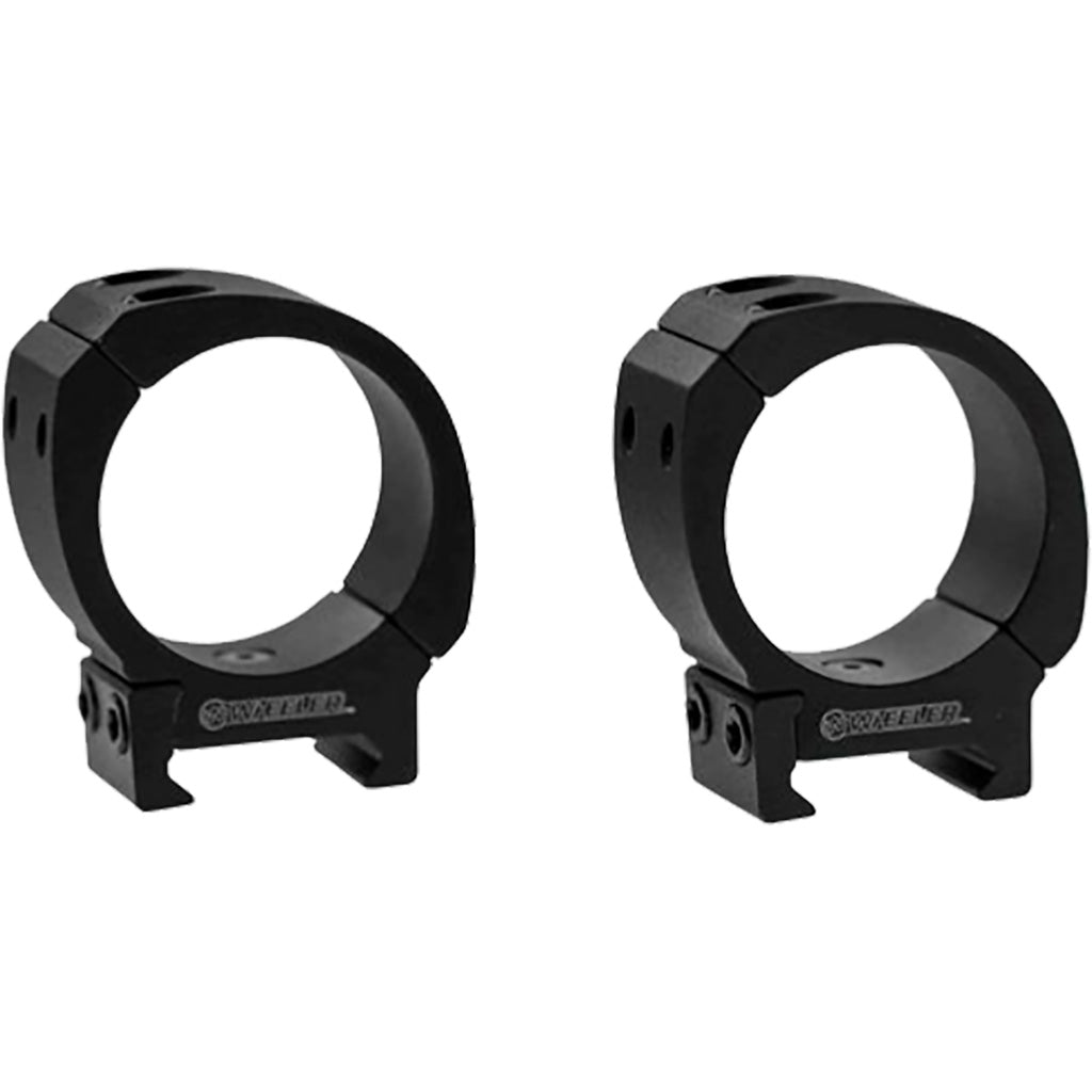 Wheeler Sport Scope Rings Black 1 in. High - Durable Aluminum Construction