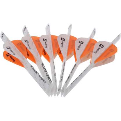 New Archery Products NAP Quikfletch Twister Fletch Rap White and Orange 2 in.