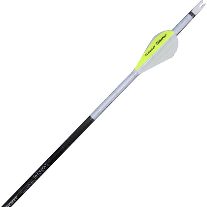 New Archery Products NAP Quikfletch Twister Fletch Rap White and Yellow 2 in. - 6 Pack