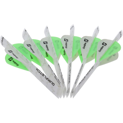 New Archery Products NAP Quikfletch Quickspin 4 Fletch Rap White and Green