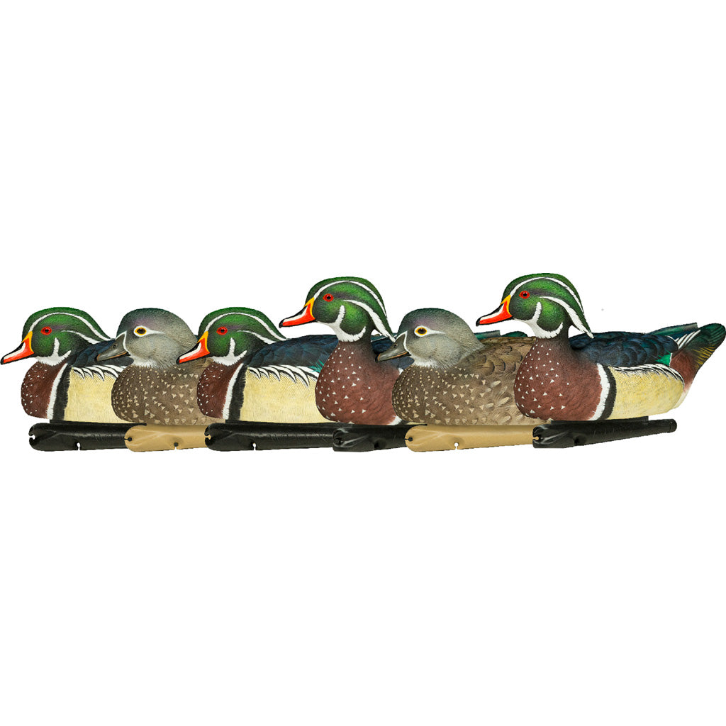 Avian-X Top Flight Duck Decoys Wood Ducks 6 Pack - Realistic Hunting Decoys