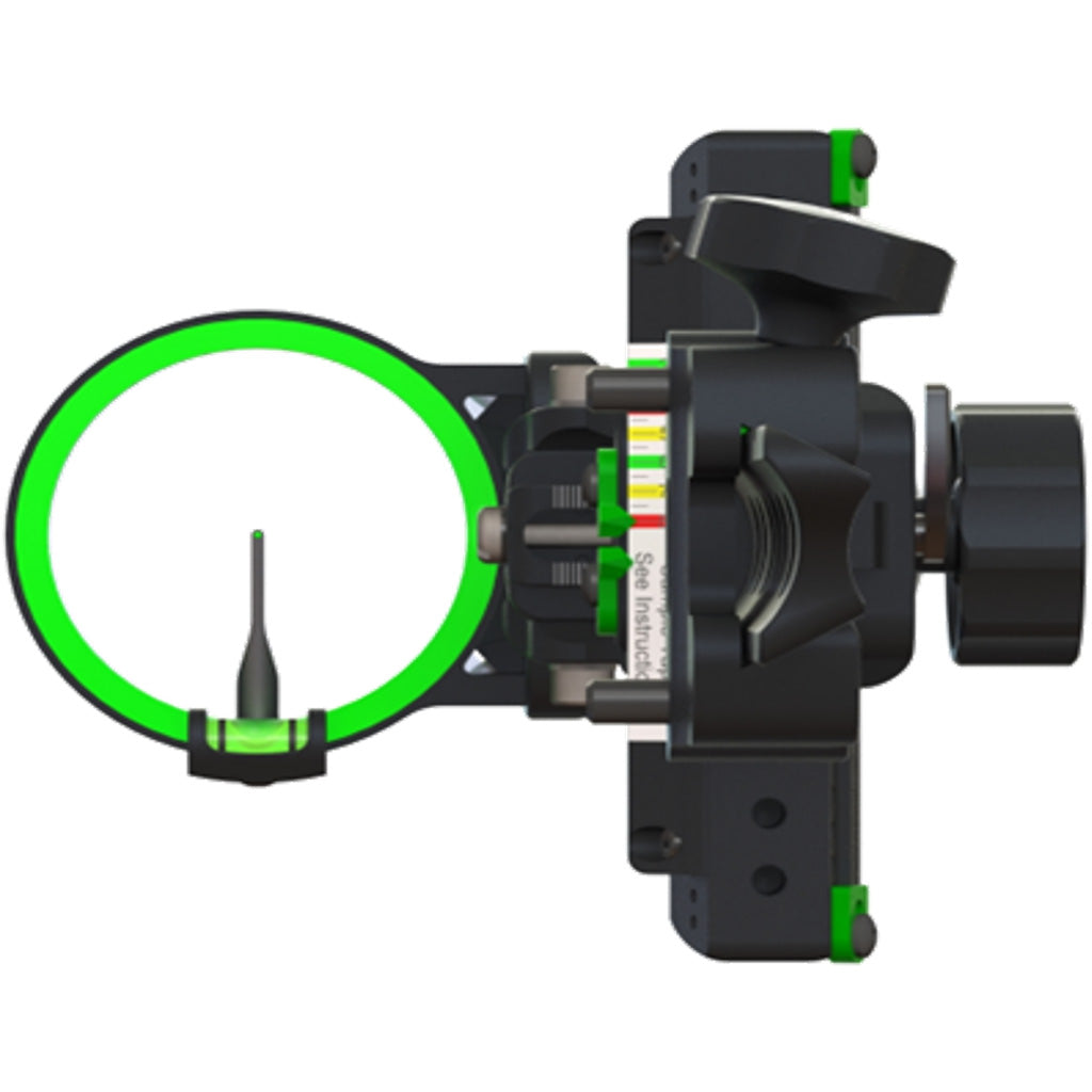 Apex Gear Aegis Sight Black Dovetail 1-Pin .019 Green - Adjustable Precision