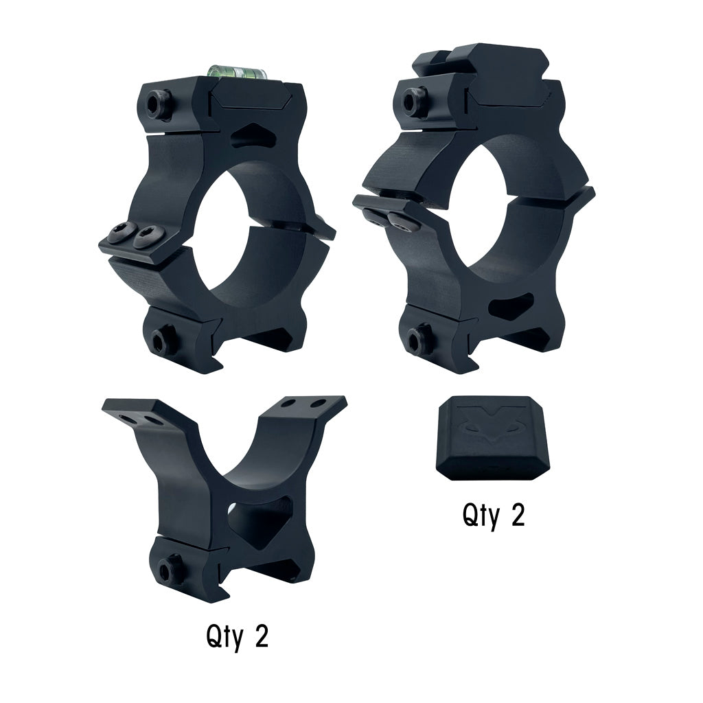 VersaRing Universal Scope Rings Black 30mm - Part Number: 1209769