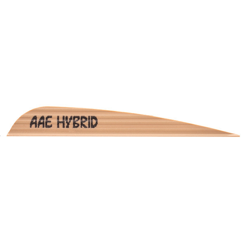 Arizona Archery Enterprises AAE Hybrid 40 Vanes Sand - 3.8 in. - 100 Pack