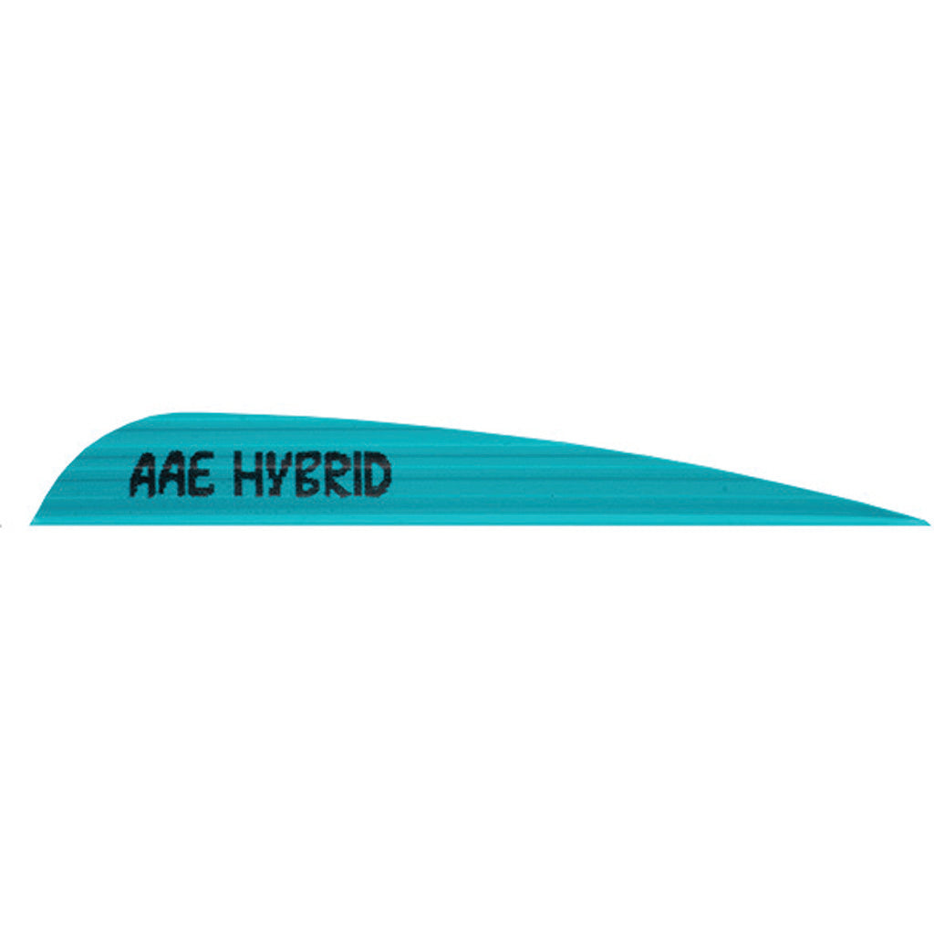 Arizona Archery Enterprises AAE Hybrid 40 Vanes Teal 3.8 in. 100 pk.