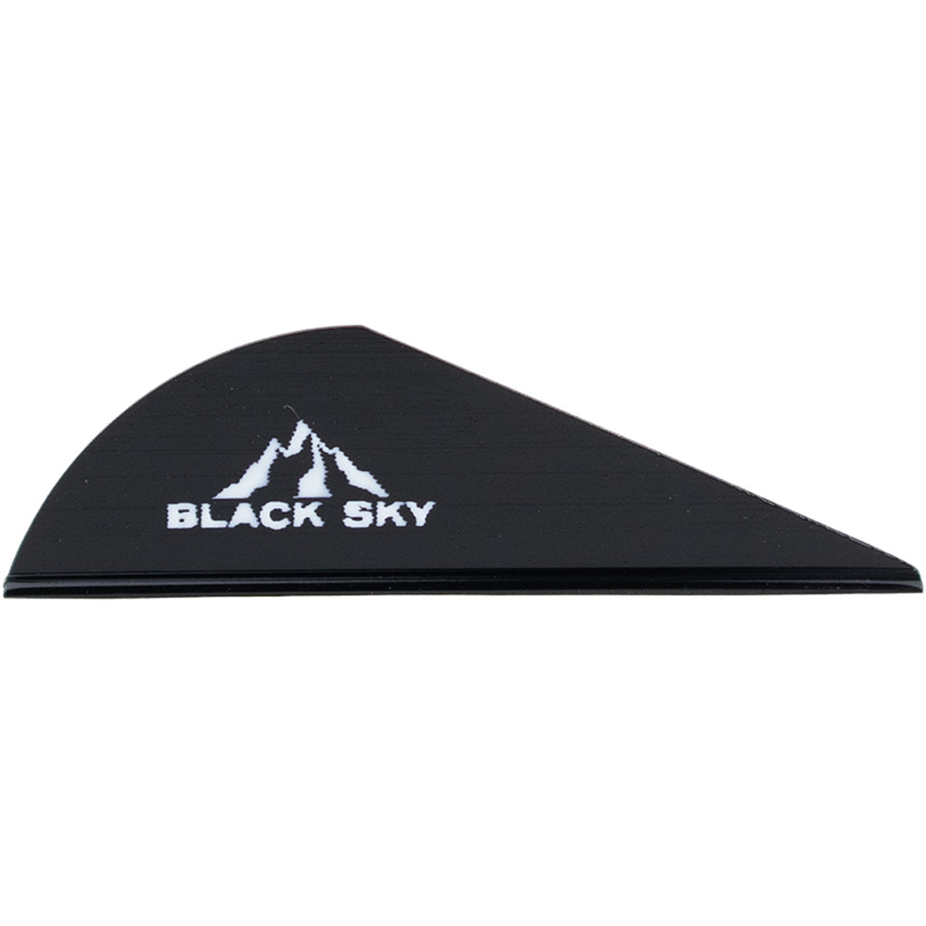 Bohning Black Sky Vane 2 in. Black 36 Pack - Perfect for Archers