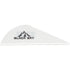 Bohning Black Sky Vane 2 in. White 36 pk.