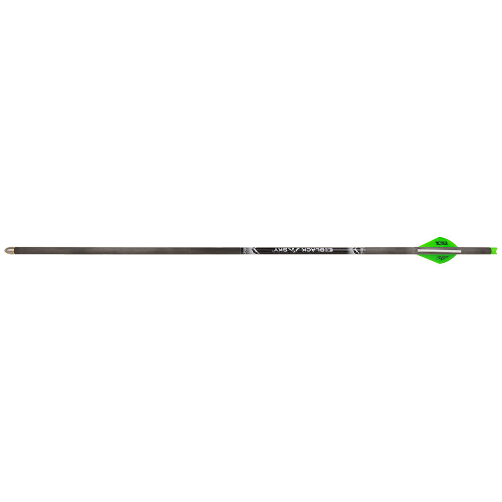 Bohning Black Sky Bolt 20 in. Neon Grn/White 2 in. Black Sky Vanes 3 pk.